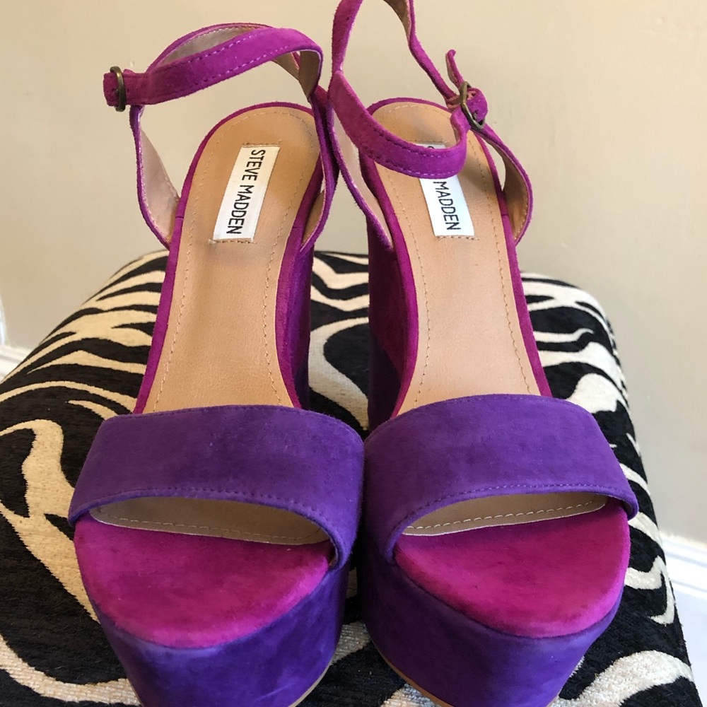 Steve Madden Platform Sandals - Sz 8.5 - Picture 3 of 7